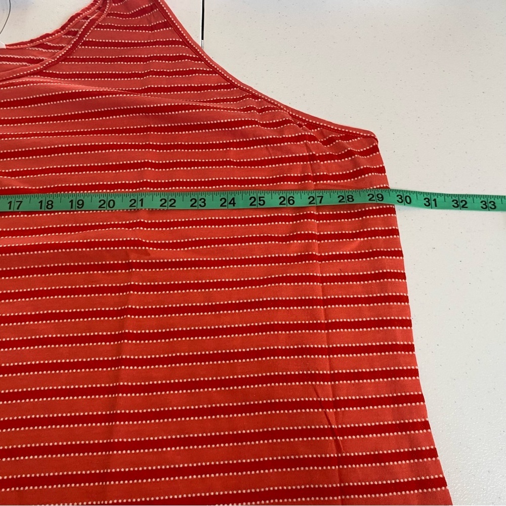 Sonoma Womens 5x coral striped plus size tank top shirt new with tags - Picture 5 of 7